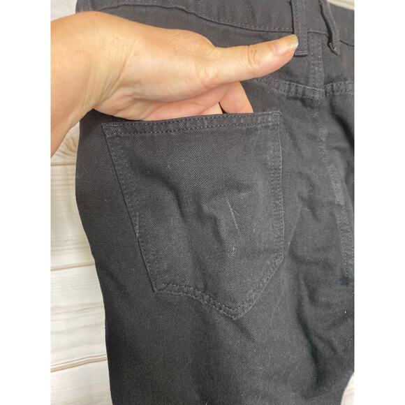 Unbranded mens Size 38 Black Distressed Patches Ankle Length Jeans - Picture 6 of 6